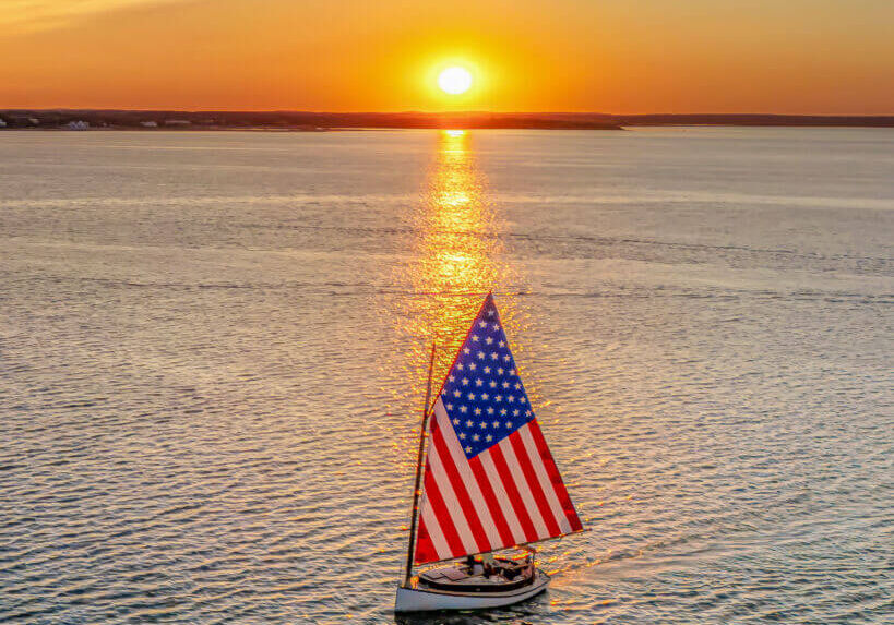 Dolphin Sunset Catboat Sail